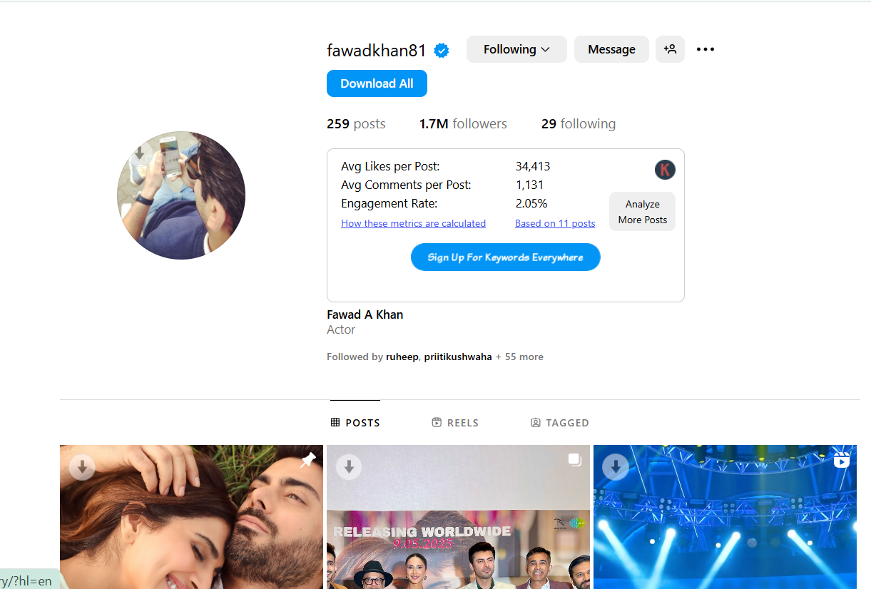pakistani actors instagram account ban in india